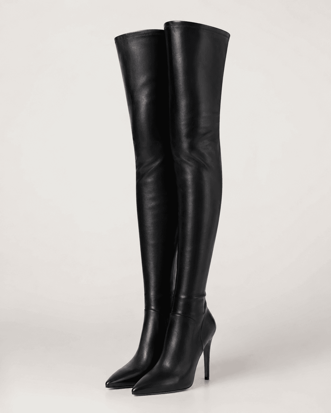 Noir Élancé Overknee Boots